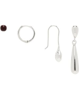 Lemaire Piercings Earrings Set - White