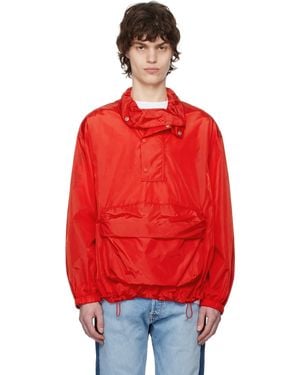 Simone Rocha Blouson Cargo Rouge À Poche À Rabat