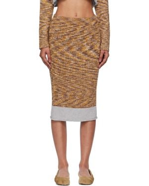 Baserange Waste Midi Skirt - Natural