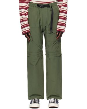 Uniform Bridge Khaki Detachable Cargo Trousers - Green