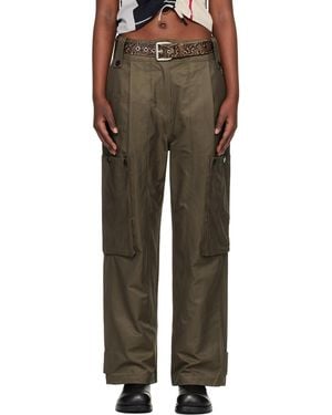ANDERSSON BELL Khaki Utility Cargo Pants - Black