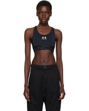 Balenciaga Soutien-Gorge De Sport Noir Édition Under Armour