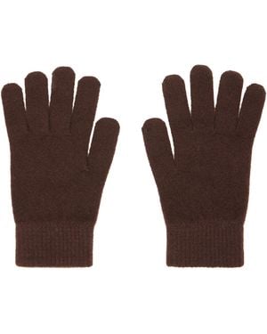 Yves Salomon Cashmere Gloves - Brown