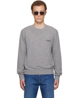 Givenchy Wool & Cashmere Embroidered Jumper - Grey