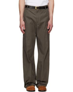 Dries Van Noten Khaki Four-Pocket Pants - Gray