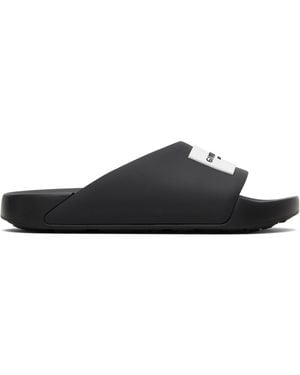 Givenchy Sandales À Enfiler Noires À Logo