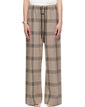 Fear Of God Taupe Flannel Lounge Trousers - Natural