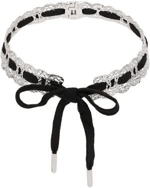ShuShu/Tong Braided Lace Choker - Black