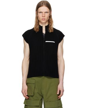 Spencer Badu ブラック ニットベスト