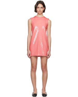 JW Anderson ピンク Shift スパンコール ミニワンピース - レッド