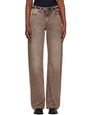 Our Legacy Tan Wata Cut Jeans - Multicolour