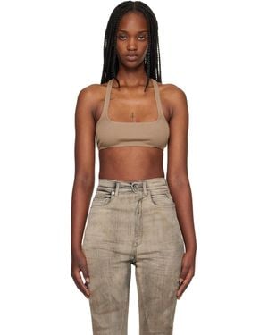 Rick Owens Tan Temple Unhorny Top - Black