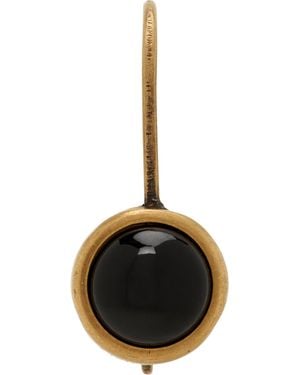 Dries Van Noten Stone Single Earring - Black
