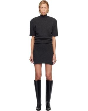 Jacquemus 'The Castagna' Knit Minidress - Black