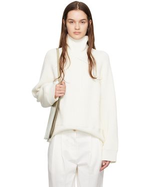 TOTEME Col roulé blanc cassé à manches raglan - Neutre
