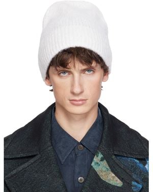 Dries Van Noten Alpaca Blend Beanie - Blue