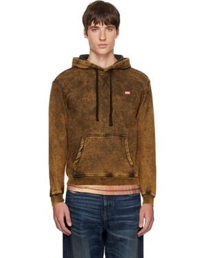 DIESEL Normy-Raw Hoodie - Brown