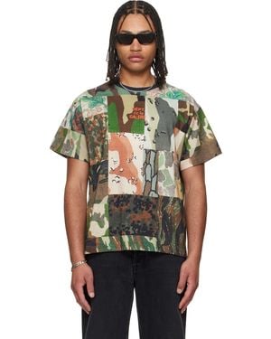 GALLERY DEPT. Khaki Mixed Camo T-Shirt - Black
