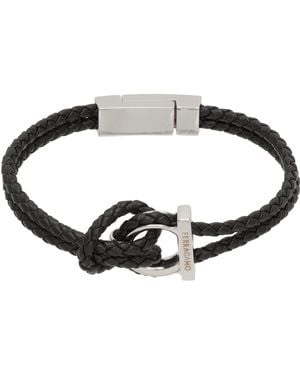 Ferragamo Gancini Bracelet - Black