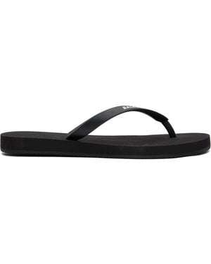 Balenciaga Logo Flip-Flops - Black