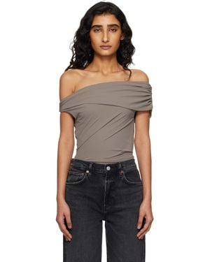 Agolde Sherilyn Bodysuit - Black