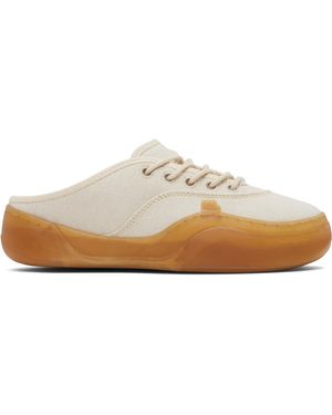ERL Baskets De Style Mule Camino Blanc Cassé - Noir