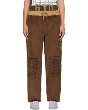 Bernhard Willhelm Pantalon De Survêtement Ample Brun - Marron
