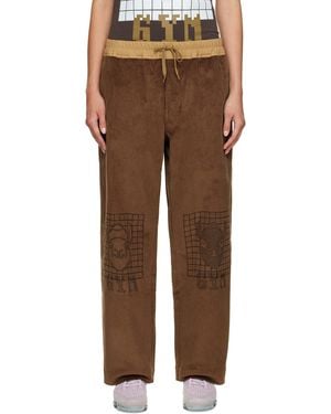Bernhard Willhelm Wide-Leg Lounge Trousers - Brown