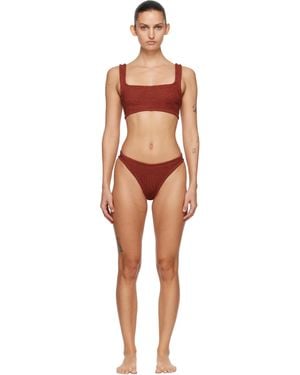 Hunza G Burgundy Xandra Bikini - Black