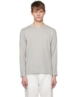 Comme des Garçons Crewneck Long Sleeve T-Shirt - Black