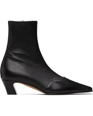 KHAITE Nevada Stretch Low Boots - Black