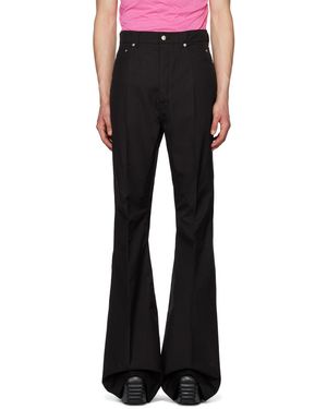 Rick Owens Bolan トラウザーズ - ブラック