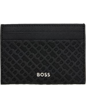 BOSS Emed-Logo Card Holder - Black