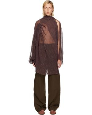 Kiko Kostadinov Caspian Minidress - Brown