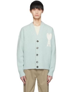 Ami Paris ブルー Ami De Cœur Cloud カーディガン - マルチカラー