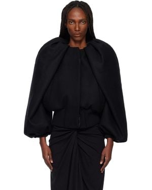 Dries Van Noten Constructed Wool Jacket - Black