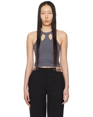 Dion Lee Grey Mobius Loop Tank Top - Black
