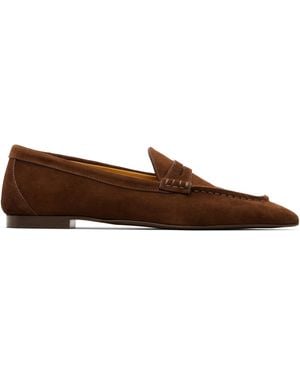 R13 Pointed Toe Loafers - Black