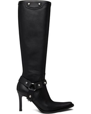 Balenciaga City Harness Tall Boots - Black