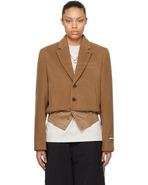 Adererror Panelled Blazer - Black