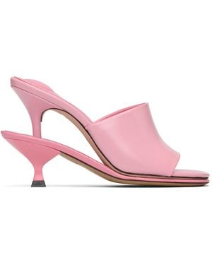 Jacquemus 'The Double Mules' Heeled Sandals - Black