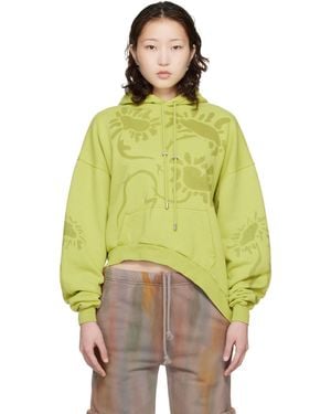 Collina Strada Wave Hem Hoodie - Yellow