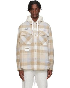 Aape By A Bathing Ape Detachable Hood Shirt - Natural