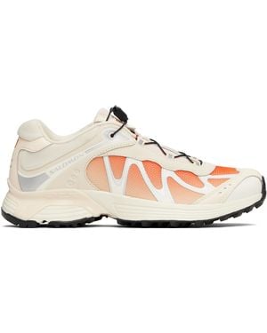 Salomon オフホワイト＆オレンジ Xt-Whisper スニーカー - ブラック