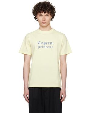 Coperni T-Shirt Ajusté 'Princess' Jaune - Noir