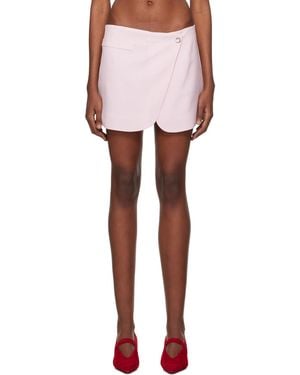 Coperni Tailored Front Pocket Skirt - Pink