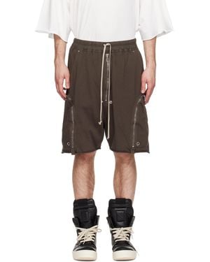 Rick Owens Temple Heavy Jersey Bauhaus Pods Shorts - Grey