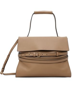 Moschino 'tie Me' Medium Bag - Brown
