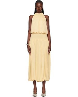 TOTEME Soft Gathered Midi Dress - Black