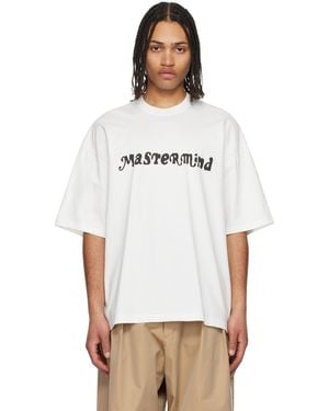 Mastermind Japan ホワイト 'Destiny' ボクシー Tシャツ